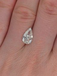 Diamond Natural 1,7Ct H-SI1 Pear - GIA7448938905 1