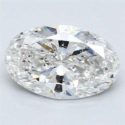 Diamond Natural 1,7Ct G-SI2 Oval - GIA1373748430 1