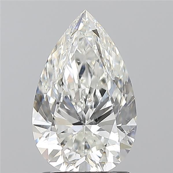 Diamond Natural 1,71Ct G-SI1 Pear - GIA5553495167 1