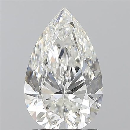 Diamond Natural 1,71Ct G-SI1 Pear - GIA5553495167 1