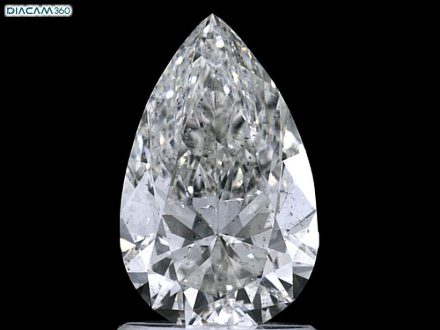 Diamond Natural 1,53Ct H-SI2 Pear - GIA5466801308 1