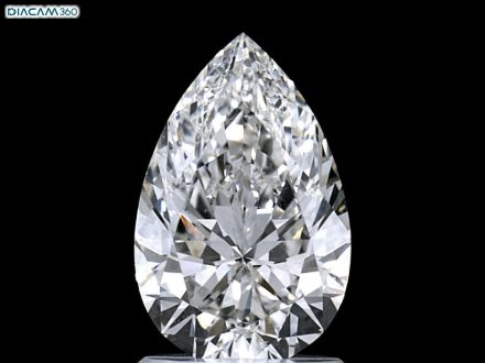 Diamond Natural 1,72Ct H-VVS2 Pear - GIA2201700405 1