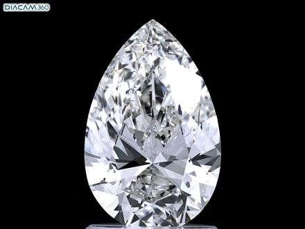 Diamond Natural 1,5Ct H-VS1 Pear - GIA2437949795 1
