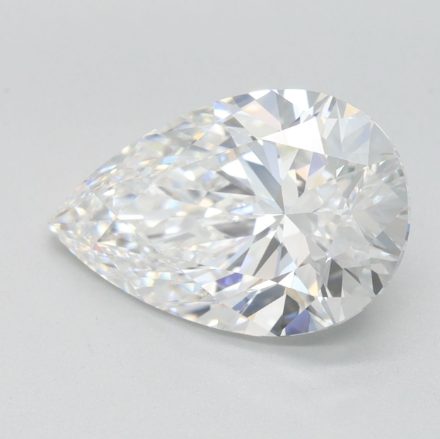 Lab Grown Diamond 3,2Ct D-FL Pear - IGILG811634656 1