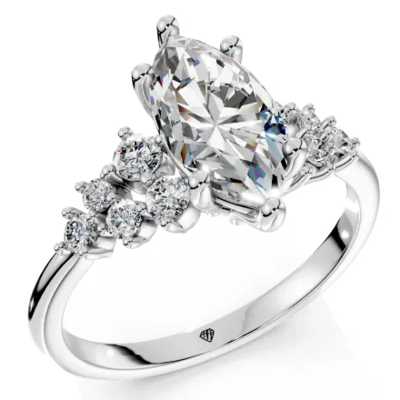 Engagement Ring AA455, White 1