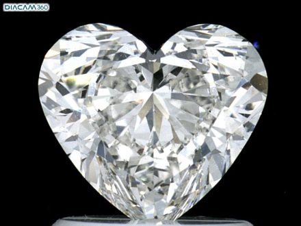 Diamond Natural 1,21Ct G-SI1 Heart - GIA6542374552 1