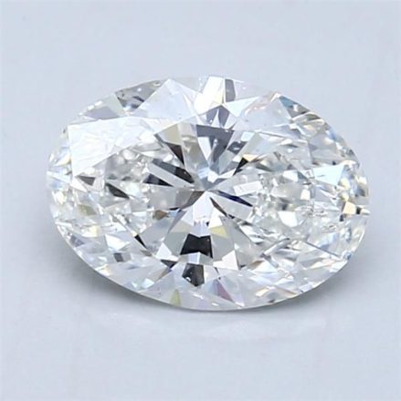 Diamond Natural 1,32Ct F-SI2 Oval - GIA2557960114 1