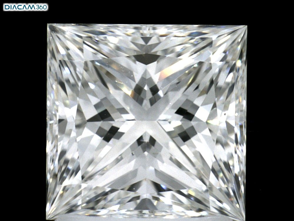 Diamond Natural 1,3Ct D-SI2 Princess - GIA3345651768 1