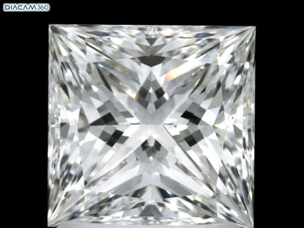 Diamond Natural 1,3Ct D-SI2 Princess - GIA3345651768 1