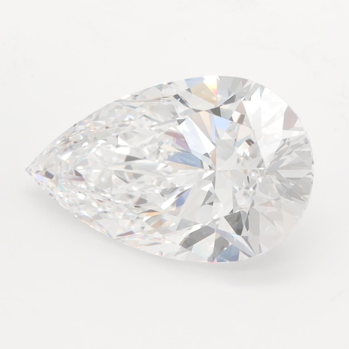 Lab Grown Diamond 3,38Ct D-IF Pear - IGILG744515332 1