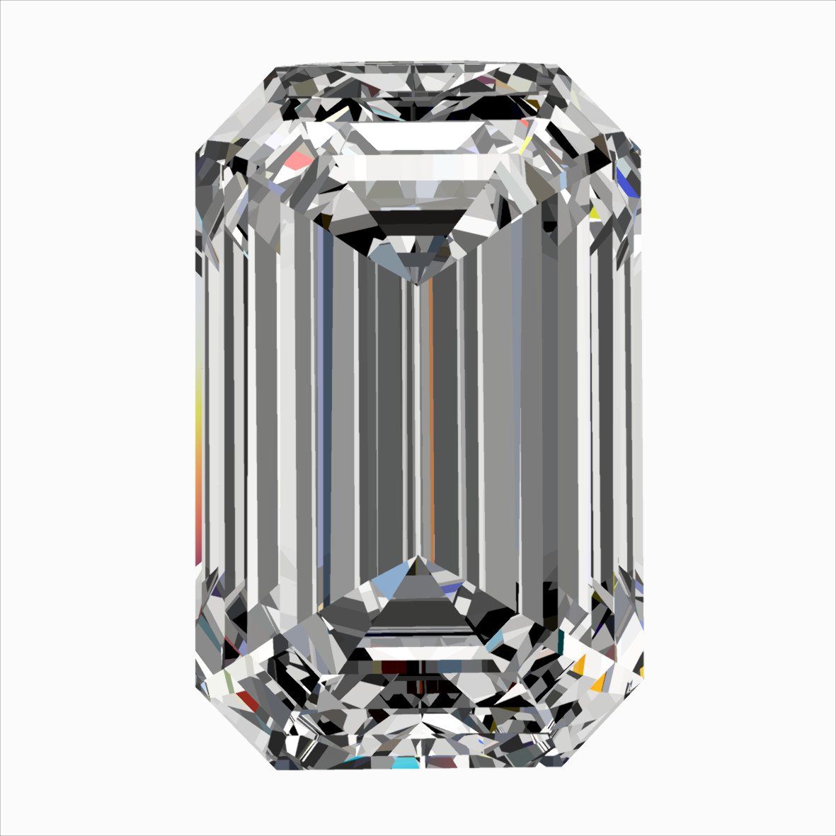 Diamond Natural 0,4Ct G-VS2 Emerald - GIA7568230716 1