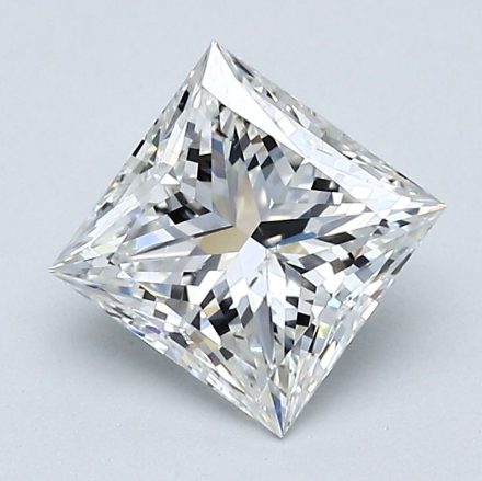 Diamond Natural 1,51Ct G-SI1 Princess - GIA7551416641 1