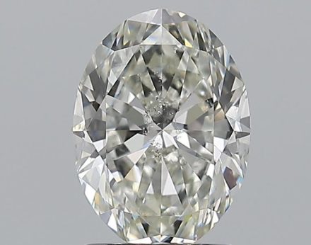 Diamond Natural 1,7Ct H-SI2 Oval - GIA7542655100 1