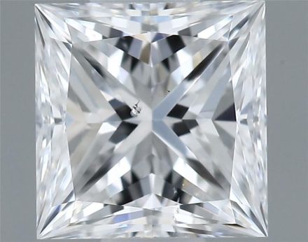 Diamond Natural 0,38Ct D-SI2 Princess - GIA6542818043 1