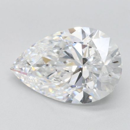 Lab Grown Diamond 3,04Ct D-IF Pear - IGILG843670800 1