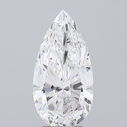 Lab Grown Diamond 3,75Ct E-VVS2 Pear - IGILG838614300 1