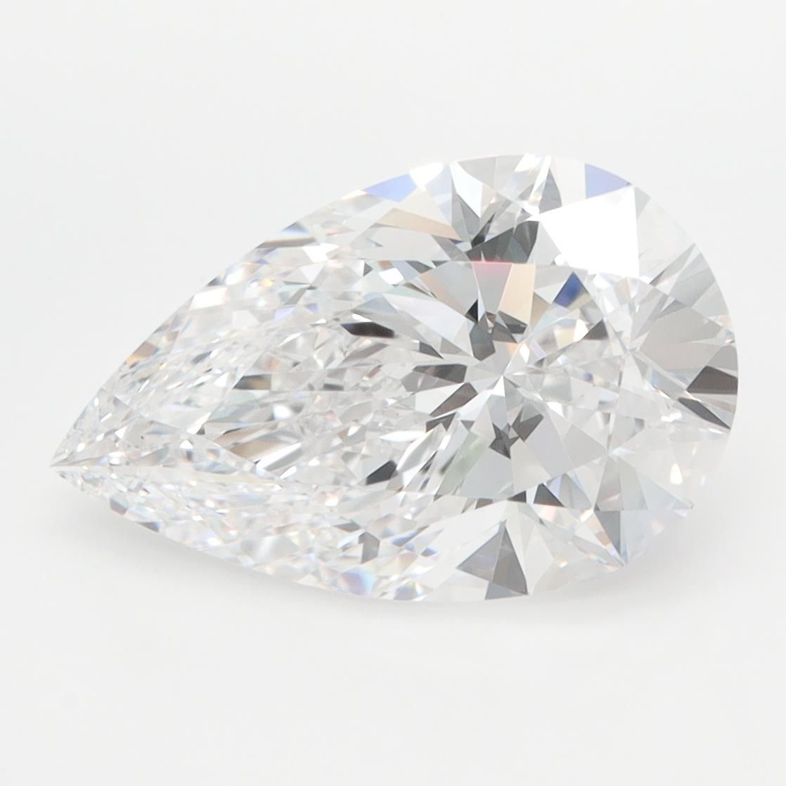 Lab Grown Diamond 3,7Ct D-IF Pear - IGILG743593621 1
