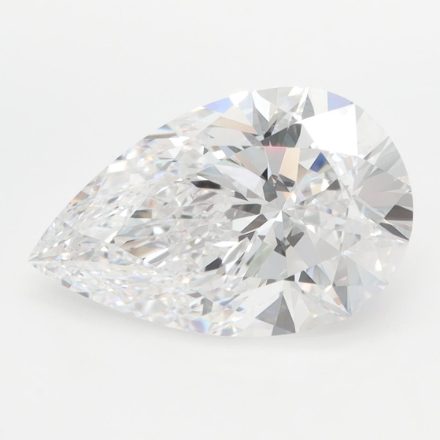 Lab Grown Diamond 3,7Ct D-IF Pear - IGILG743593621 1